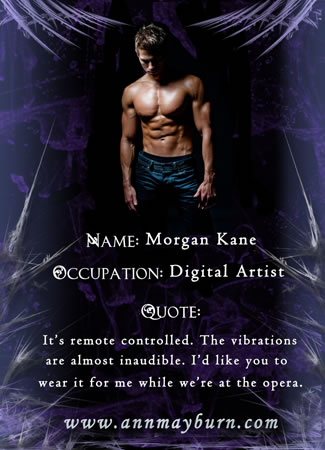 Morgan from 'Blushing Violet' by Ann Mayburn Contemporary Erotic Romance w/ BDSM Elements
